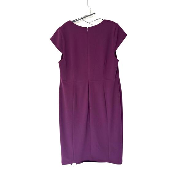 Calvin Klein Dress Women's Burgundy Plus Sheath Office Work Career Size 14W - Picture 7 of 11